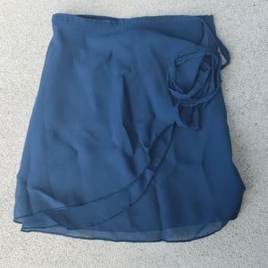 Blue Girls Ballet Wrap Skirt